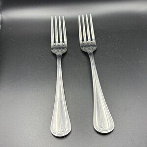 Oneida Stainless Steel Levi Pattern Dinner Forks Set Of 2 Vintage  Flatware